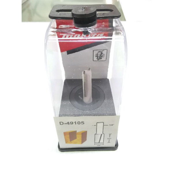 MAKITA​ D-49105 ดอกตรง 1/4" ยาว 2"(2 คม) ก้าน 1/4"  ดอกทริมเมอร์​ MAKITA​ แท้ MPD-49105