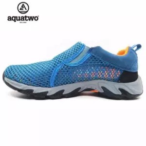 โปรโมชั่น ใหม่!! รองเท้าเดินป่า กันน้ำ ผ้าตาข่าย รองเท้าใส่เที่ยว สุดเท่ห์ แบรนด์ Aquatwo Shoes รุ่น 957 (สีฟ้า) ลดกระหน่ำ รองเท้า วิ่ง รองเท้า ฟุตบอล รองเท้า แบดมินตัน รองเท้า กอล์ฟ