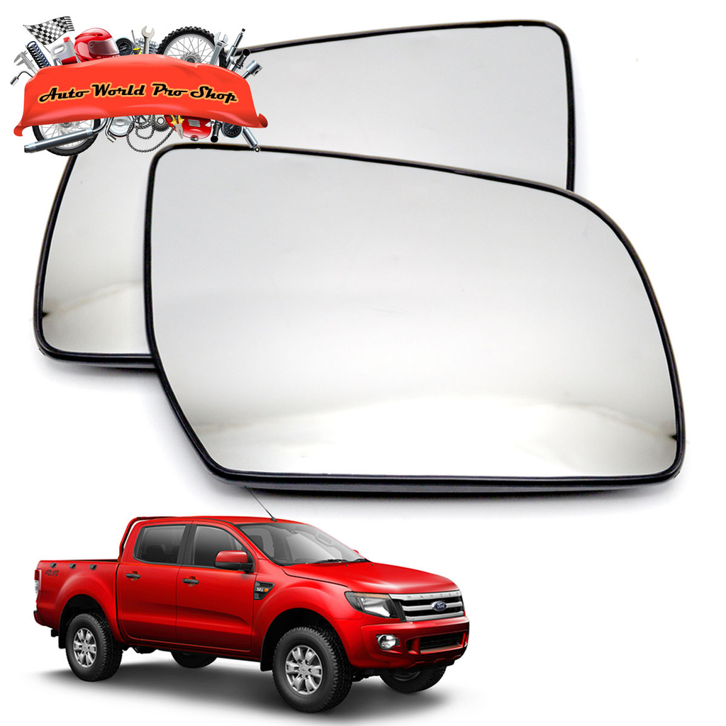 เนื้อเลนส์กระจก เลนส์กระจกมองข้าง ข้าง ขวา+ซ้าย ใส่ Ford Ranger Mazda Bt-50 Pro 2012 - 2019