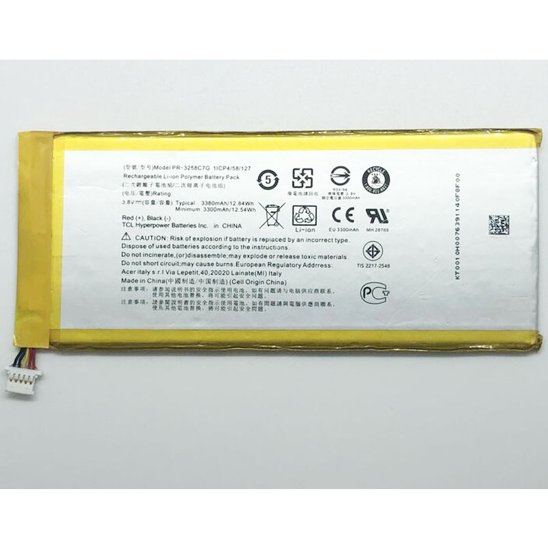 new original 3380mAh Battery for Acer Tablet PR3258C7G Acer Iconia