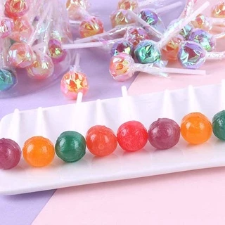 จูปาจุ๊บ อมยิ้มขนาดมินิ 50-100ชิ้น (1ชิ้น/3.5g) mini lollipop รสผลไม้ แพ็คเกจเป็นกระดาษแก้ว ขนม ลูกอม อร่อยมากๆ