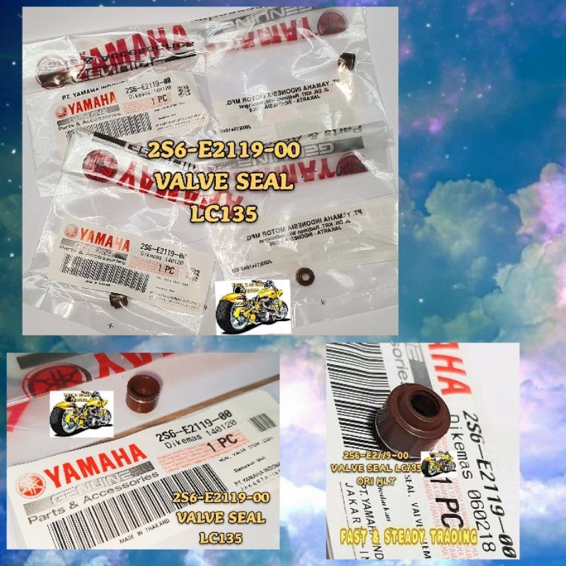 YAMAHA E2119-00 1PA/ 2S6 ซีลวาล์ว LC135/ Y15ZR 1SET = 4 ชิ้น