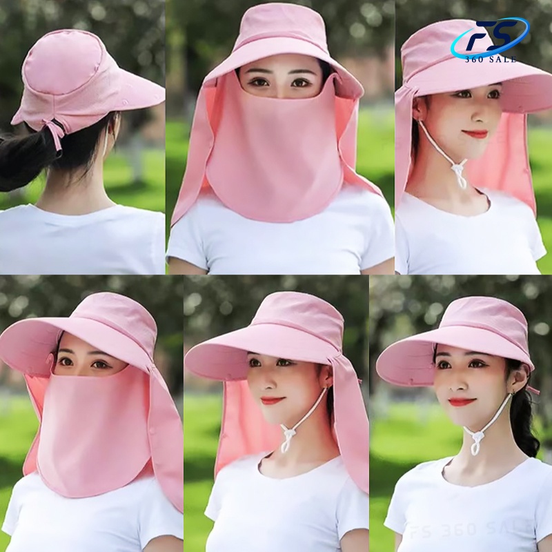 FS360 H649 หมวกปิดหน้า หมวกกันแดด 360 องศา กันความร้อน กันแดดกัน UV ถอดได้เป็นหมวกแก๊ป