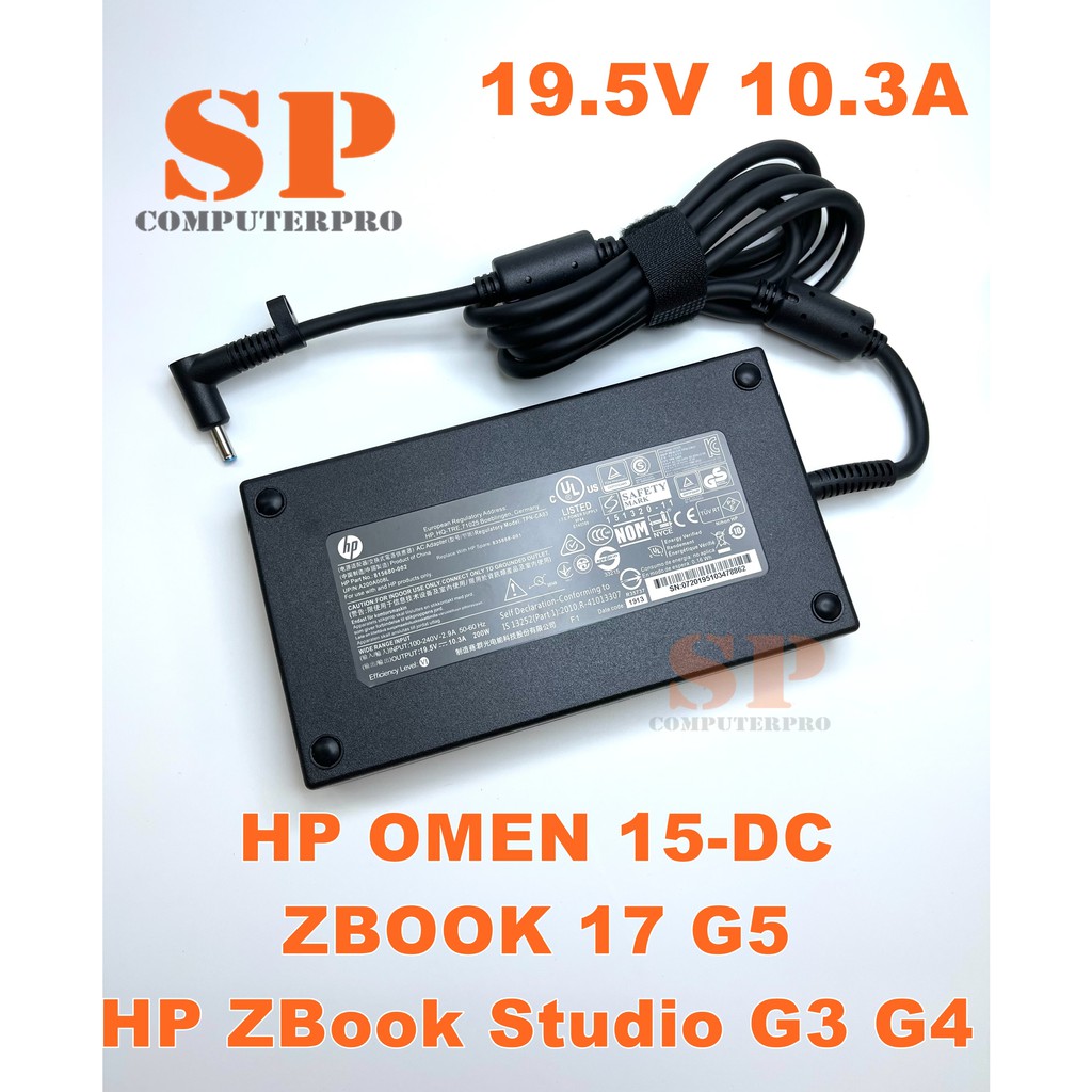 HP ADAPTER อแปดเตอร์ของแท้ HP OMEN 15-CE 15-DC Series  ZBOOK 17  G3 G5 HP ZBook Studio G3 G4 : 19.5V