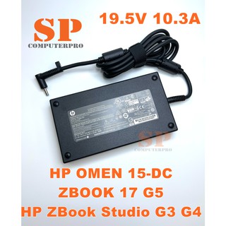 HP ADAPTER อแปดเตอร์ของแท้ HP OMEN 15-CE 15-DC Series  ZBOOK 17  G3 G5 HP ZBook Studio G3 G4 : 19.5V 10.3A  200W