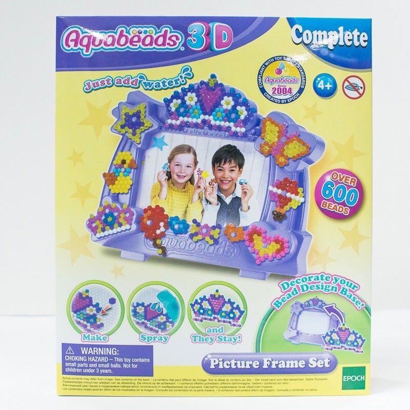 ลูกปัดสเปรย์น้ำ อควาบีท ชุด ทำกรอบรูปแบบ 3 มิติ / Aquabeads 3D Picture