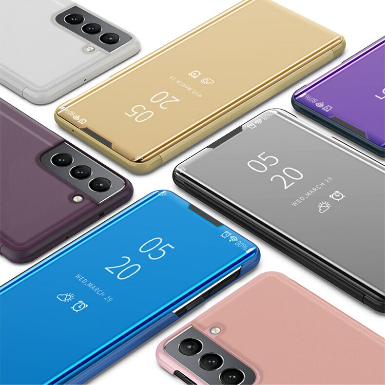 เคสฝาพับเงา  Samsung Galaxy S23 FE 5G/S21  FE  5G  เคสฝาพับ  Clear View Cover