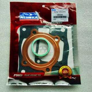 ชุดปะเก็นทองแดง ASHUKA RACING ENDURO 56 มม. FRCM Y125ZR RXZ STD 56 57 58 59 60 61 62 RXZ Y125ZR