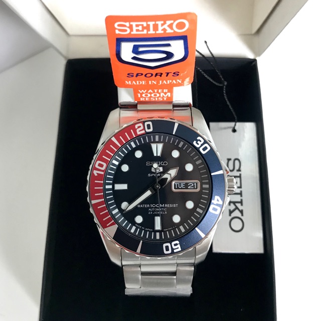 SEIKO Submariner (Pepsi) SNZF15J1  🇯🇵Made In Japan 🇯🇵