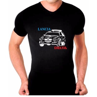 ใหม่ล่าสุด เสื้อยืดผ้าฝ้าย 100% พิมพ์ลายรถยนต์ LANCIA DELTA INTEGRAL HF แฟชั่น น้ําหนักเบา สําหรับผู้ชาย ของขวัญวันพ่อS-