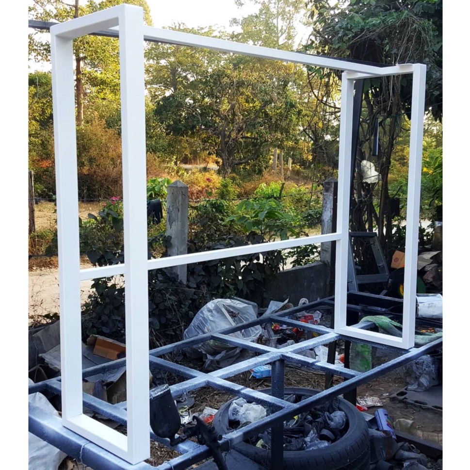 Pradoo'Siam ขาโต๊ะบาร์ ขาโต๊ะสำเร็จรูป ทรงสูง ขนาด 25Wx120Lx100H แข็งแรง ทนทาน สีขาวด้าน Modern style