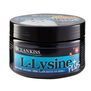 อาหารเสริมภูมิคุ้มกันสัตว์เลี้ยง OCEANKISS L-Lysine Plus+ รสปลาย่าง ขนาด 100 กรัม