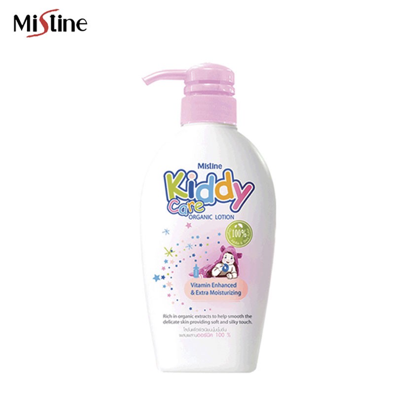 Mistine Kiddy Care Organic Lotion 400ml. มิสทีน คิดดี้ แคร์ ออร์แกนิค โลชั่น โลชั่นบำรุงผิวสำหรับลูกน้อย โลชั่นเด็ก