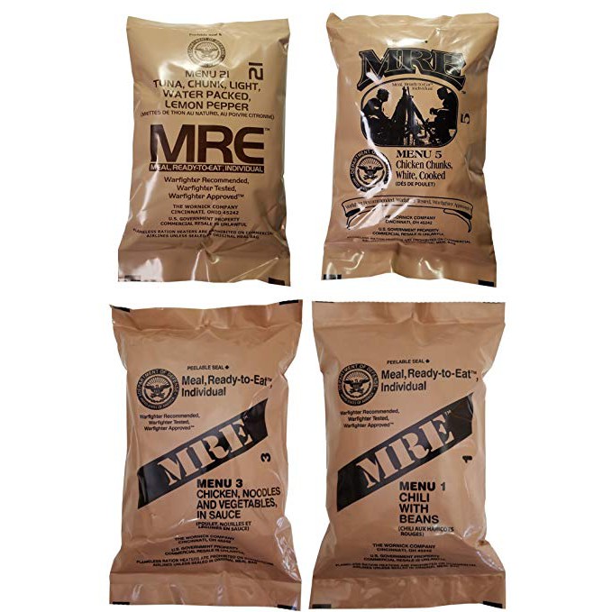 อาหารทหาร MRE USA MENU 1-12