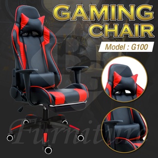 BG Furniture เก้าอี้เกมมิ่ง ปรับเอนนอนได้ 170 องศา รุ่น G100 เล่นคอม Gaming Chair