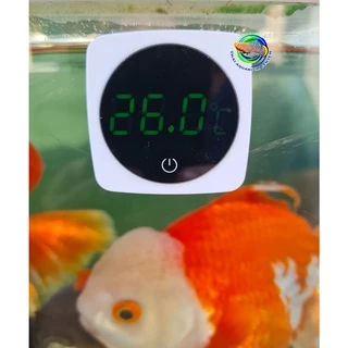 Yee เทอร์โมมิเตอร์ วัดอุณหภูมิน้ำ แบบติดกระจกนอกตู้ปลา Digital Fish Tank Thermometer