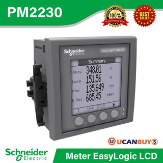 Scheider METSEPM2230 EasyLogic PM2230, Power &amp; Energy meter, up to the 31st harmonic, LCD display, RS485, class 0.5S