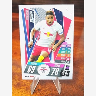 การ์ด​ Match Attax UEFA  2020/21 ชุด Base Card ทีมแอร์เบ ไลป์ซิก (RB Leipzig)