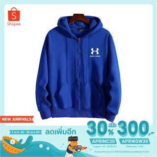 [โค้ด APRINC30] UNDER AROMUR เสื้อยืดกีฬามีฮู้ดแขนยาวผู้ชายลำลอง