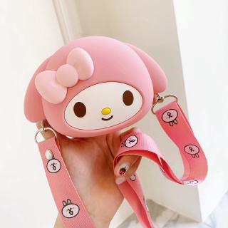 กระเป๋าสตางค์กระเป๋าใส่เหรียญลาย Hello Kitty Pom Pom