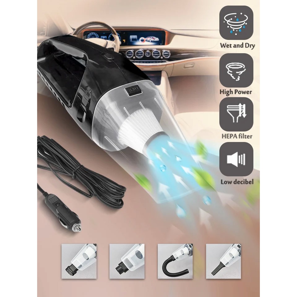 เครื่องดูดฝุ่นในรถยนต์ 12 v เครื่องดูดฝุ่นพกพา ที่ดูดฝุ่นในรถ 12V Car