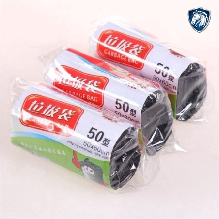 ถุงขยะ พกพา ถุงขยะแบบม้วน 1แพ็ค มี50ใบ ไม่มีกลิ่นฉุน เนื้อเหนียว ไม่สกปรก ฉีกตามเส้นประ
