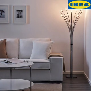 IKEA HOVNÄS โฮฟเนส โคมไฟตั้งพื้น , ชุบโครเมียม พร้อมดิมเมอร์หรี่ไฟ ปรับความเข้มของแสงให้เหมาะสมได้ตามต้องการ