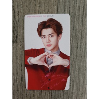 EXO x Baskin Robins Photocard โฟโต้การ์ดเซฮุน Sehun