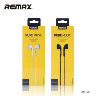 Remax  ของแท้ 100% รุ่น RM-303 หูฟังสมอล์ทอล์ค  Headphone for IOS/Andriod เสียงดีมาก bestbosss