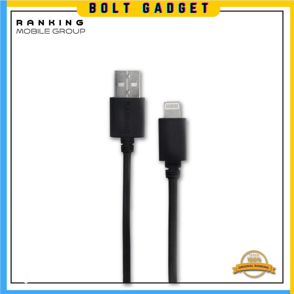 Fast Charging Ranking USB Cable (สีดํา) iPhon