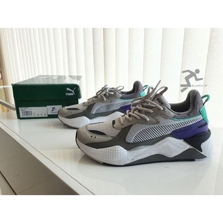 Puma RS-X Tracks สีเทา/เขียวม่วง (จากราคาป้าย 4,990.- เหลือเพียง 1,990.-) Size : 10US/28CM