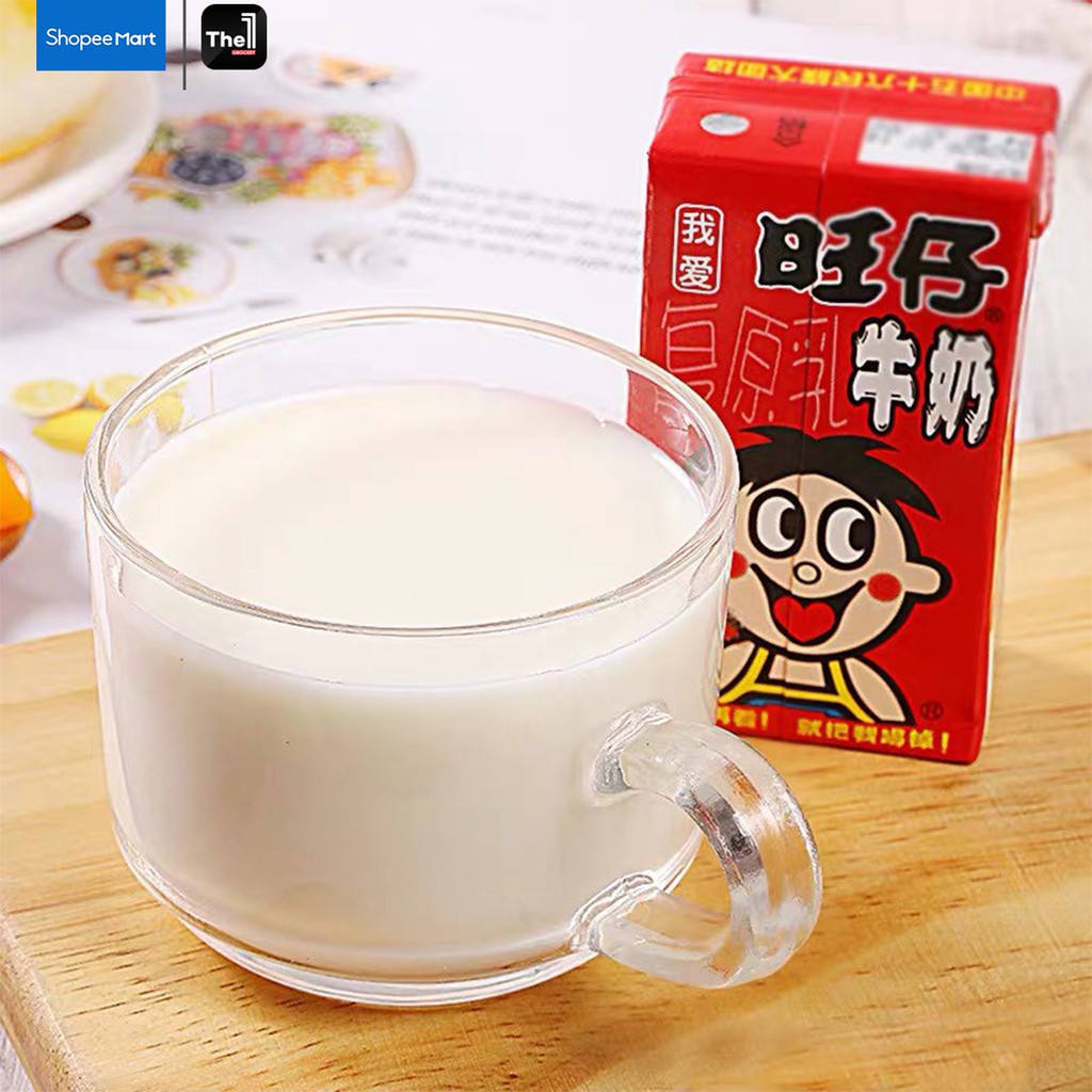 เครื่องดื่ม หวังจื่อ 旺仔 รสหวาน 1กล่อง 125 ml สุดฮิตจากจีน นมหวังหวัง นมหวังจือ wangwang
