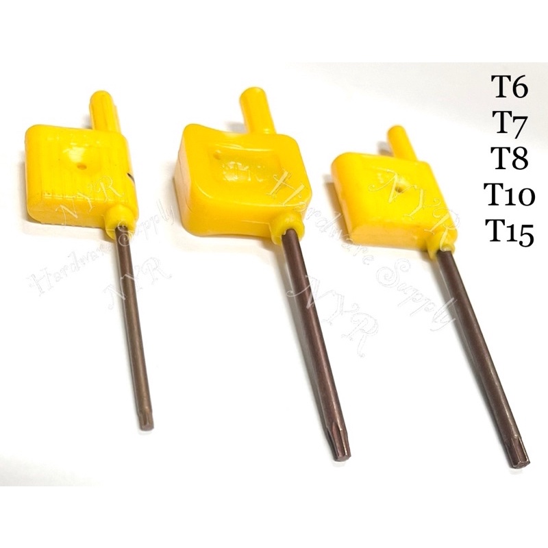 Torx Key T6 T7 T8 T10 T15 ราคาต่อ PC Star Key / Star Allen Key