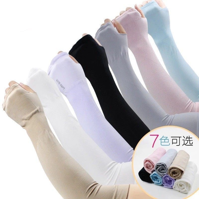 ปอกแขนกันแดดกัน uv Let's Slim สวมนิ้วพร้อมส่งแล้วค่ะ