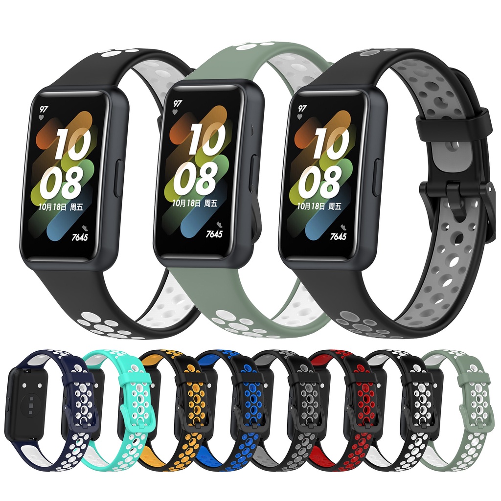 สายรัดข้อมือซิลิโคน กันน้ํา สําหรับ Huawei band 9 8 7
