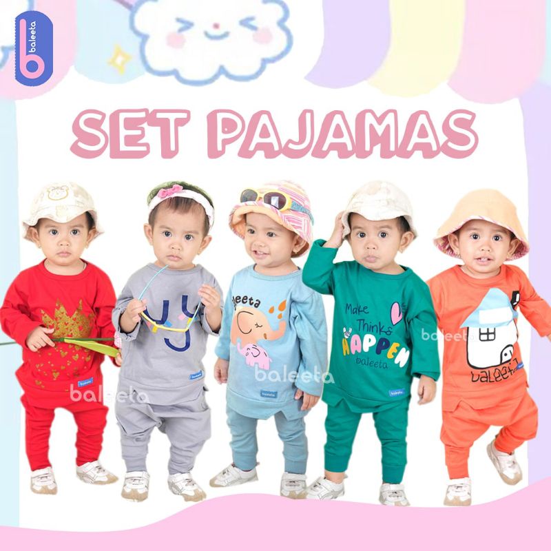TODDLER CLOTHES AGE 1-5T BALLETA ชุดนอนชุด