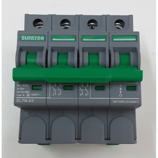 เบรกเกอร์ดีซี DC Breaker 1000V สำหรับโซล่าเซลล์ Suntree รุ่น SL7N-63 4P 1000V พิกัดกระแส 16A-32A