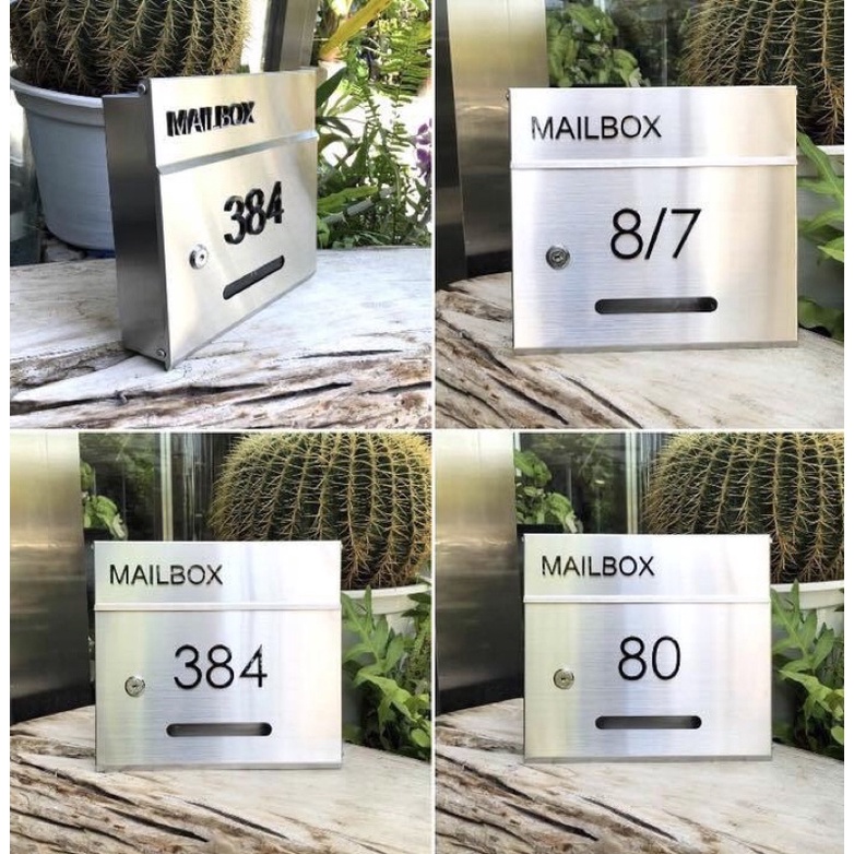 NEW ตู้จดหมาย สแตนเลส เกรด304แท้ พร้อมติดเลขที่บ้าน รุ่นนิยม ราคาพิเศษ อย่างดี - รูปที่ 7