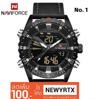 Naviforce Watch แท้ 💯 % สายหนัง 2 ระบบ ลด 100 บาท สำหรับช้อปครั้งแรก