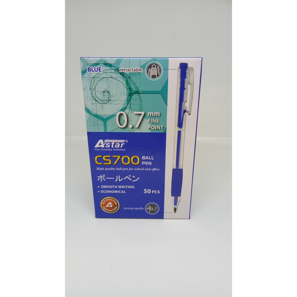 Astar CS700 Ball Pen 0.7mm สีฟ้า