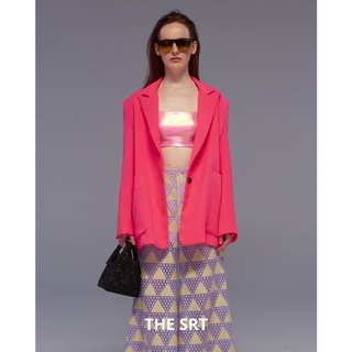 The SRT X7 Neon Oversized Blazer - Neon Pink (TJK99) (ไซส์ M, L Pre-order) เบลเซอร์โอเวอร์ไซส์ สีนีออน