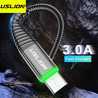 🔥USLION ซัมซุง สายชาจ สายชาร์จเร็ว สายชาตแบต สายชาจ สายชาร์ท สายชาร์จType-C USLION 3A LED USB Type C FAST CHARGE