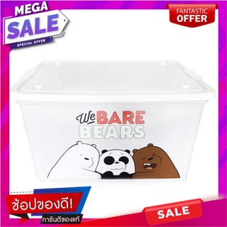 กล่องเก็บของ ฝาล็อค STACKO WE BARE BEARS M100 72.5x50.2x40.5 ซม. กล่องเก็บของ STORAGE BOX STACKO WE BARE BEARS M100 72.5