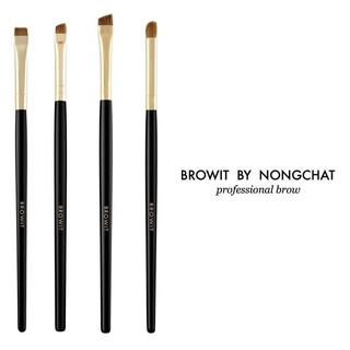 BROWIT BY NONGCHAT PROFESSIONAL BROW แปรงแต่งหน้าน้องฉัตร แปรงแต่งคิ้ว  Duo Highlight and Contour Brush