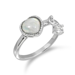 Mizuchol-แหวนเสริมดวงความรักสำหรับคนวันพุธ Darling ring พลอย Moonstone (RD)