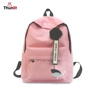 Thunlit กระเป๋านักเรียนหญิง Backpack 2021กระเป๋าเป้สะพายหลังผู้หญิง สไตล์เกาหลี กระเป๋าเป้ใบใหญ่ สำหรับนักเรียนมัธยม นักเรียนวิทยาลัยหรือสาวออฟฟิศ ความจุใหญ่