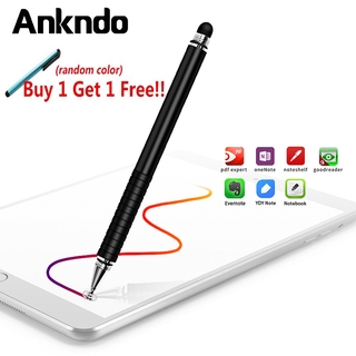 Ankndo 2 in 1 ปากกาสไตลัสสัมผัสหน้าจอ สําหรับโทรศัพท์มือถือ แท็บเล็ต