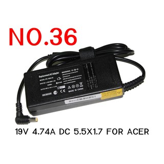 NO.36 ADAPTER  OEM NOTEBOOK FOR ACER 19V 4.74A 5.5X1.7