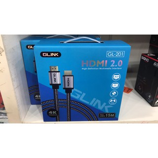 ส่งจากไทย สาย HDMI to HDMI Glink GL201 GL-201 พร้อมส่ง GLINK HDMI 2.0 เอชดีเอ็มไอ