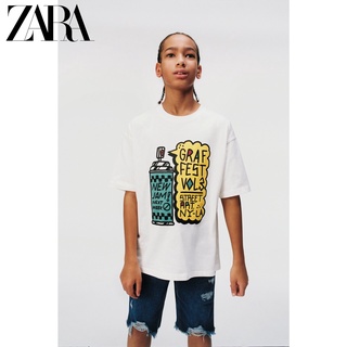 Zara ใหม่ เสื้อยืด พิมพ์ลาย สําหรับเด็กผู้ชาย 5048673 250